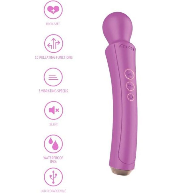 Imagen que nos facilita XOCOON de su producto erótico XOCOON - THE CURVED WAND FUCSIA para nuestra categoría "JUGUETES BIENESTAR |Juguetes para Mujeres|Estimuladores|Masajeadores".