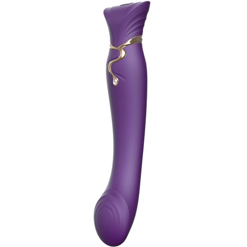 Imagen que nos facilita ZALO de su producto erótico ZALO - QUEEN G-SPOT PULS WAVE VIBE MORADO para nuestra categoría "JUGUETES BIENESTAR |Vibradores|Vibradores HI-TECH".