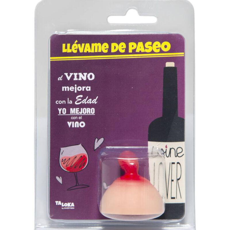 Imagen que nos facilita TALOKA de su producto erótico TALOKA - TAPON VINO TETA para nuestra categoría "ARTÍCULOS VARIOS|Articulos divertidos|Complementos".