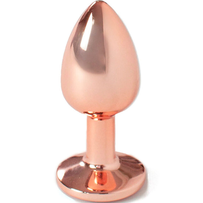 Imagen que nos facilita SECRETPLAY TOYS de su producto erótico SECRETPLAY - METAL BUTT PLUG ORO ROSA TALLA S 7 CM para nuestra categoría "JUGUETES BIENESTAR |Anal|Plugs Anales".