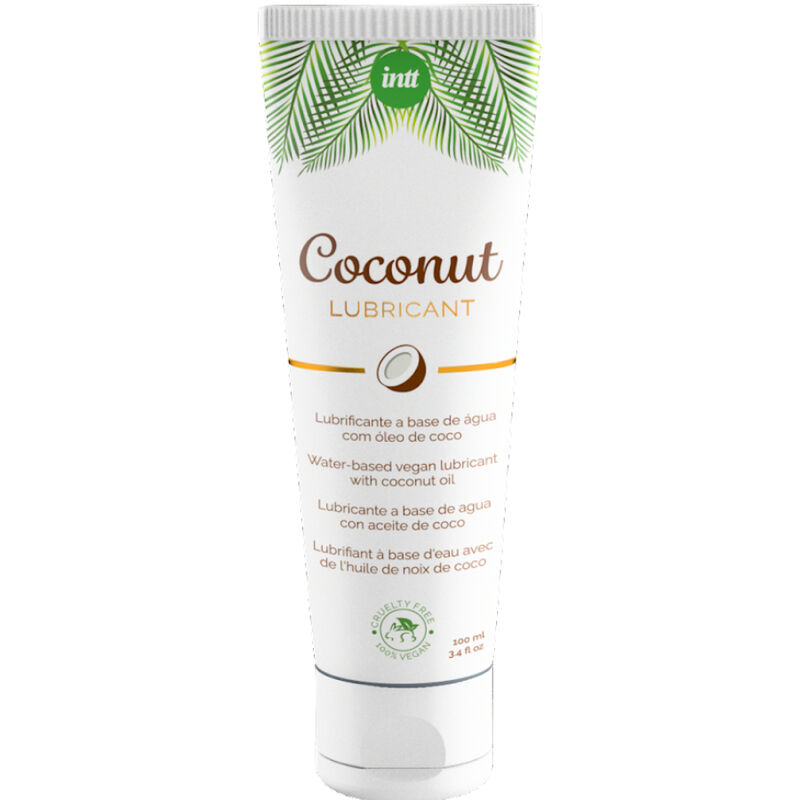 Imagen que nos facilita INTT VEGAN LINE de su producto erótico INTT - LUBRICANTE VEGANO A BASE DE AGUA CON SABOR INTENSO A COCO para nuestra categoría "DROGUERÍA |Lubricantes|Con deliciosos Sabores".