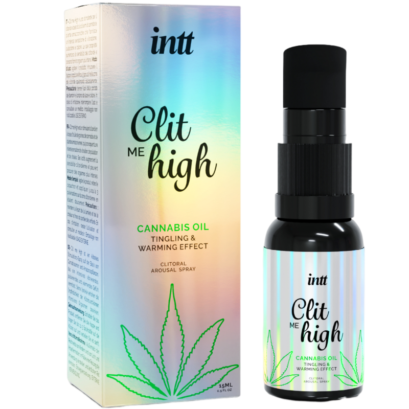 Imagen que nos facilita INTT RELEASES de su producto erótico INTT RELEASES - CLIT ME HIGH ACEITE CANNABIS 15 ML para nuestra categoría "DROGUERÍA |Estimulantes para Ellas|Intensificador Orgasmos".