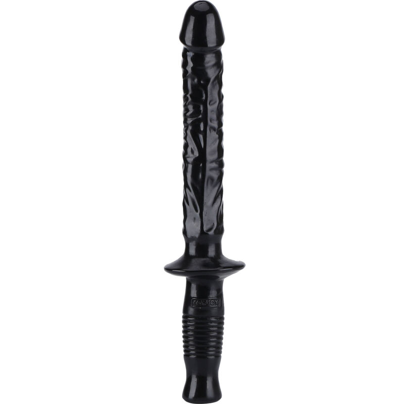 Imagen que nos facilita GET REAL de su producto erótico GET REAL - THE MANHANDLER 37 CM NEGRO para nuestra categoría "JUGUETES BIENESTAR |Dildos sin Vibración|Penes realisticos".