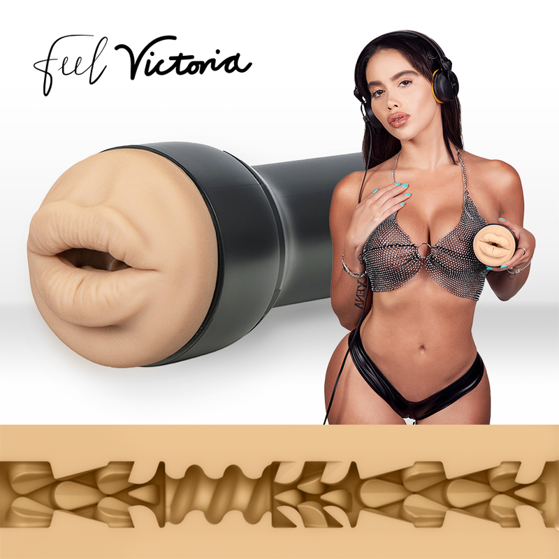 Imagen que nos facilita KIIROO de su producto erótico KIIROO - FEEL VICTORIA JUNE BOCA para nuestra categoría "JUGUETES BIENESTAR |Juguetes para Hombres|Vaginas Actrices Porno".