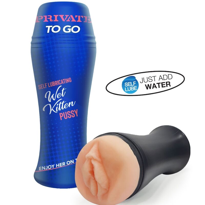 Imagen que nos facilita PRIVATE de su producto erótico PRIVATE - MASTURBADOR WET KITTEN SELF LUBE TO GO para nuestra categoría "JUGUETES BIENESTAR |Juguetes para Hombres|Vaginas con vibración".