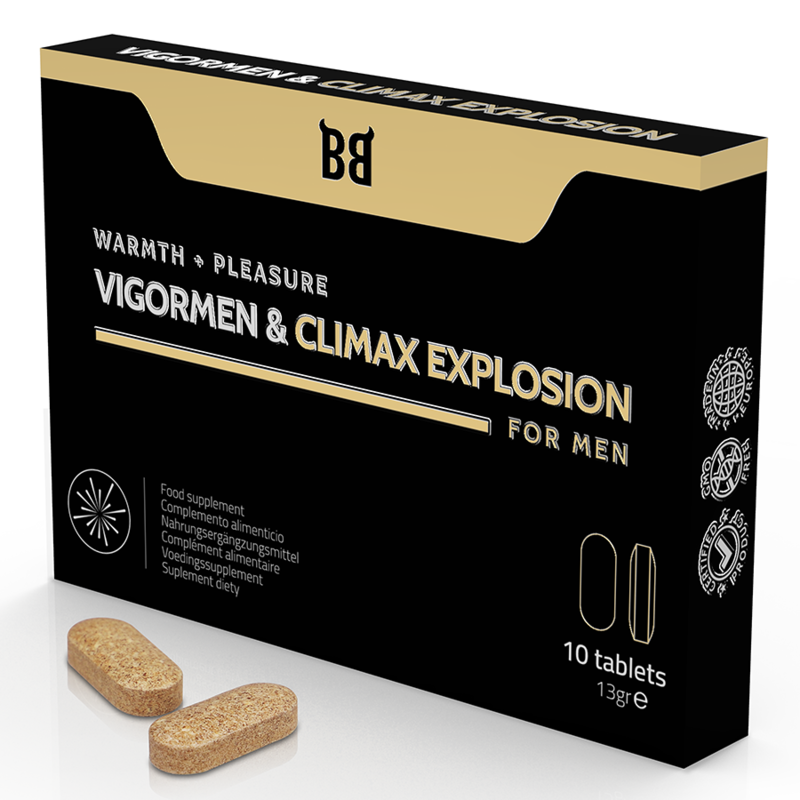 Imagen que nos facilita BLACK BULL de su producto erótico BLACK BULL - VIGORMEN & CLIMAX EXPLOSION MAYOR PLACER PARA HOMBRE 10 CÁPSULAS para nuestra categoría "DROGUERÍA |Complementos Alimenticios|Cápsulas para Hombres".