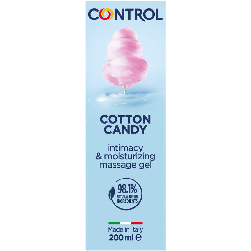 Imagen que nos facilita CONTROL LUBES de su producto erótico CONTROL - MASAJE GEL 3 EN 1 ALGODÓN DE AZÚCAR 200 ML para nuestra categoría "DROGUERÍA |Para Masajes|Aceites con Sabores".