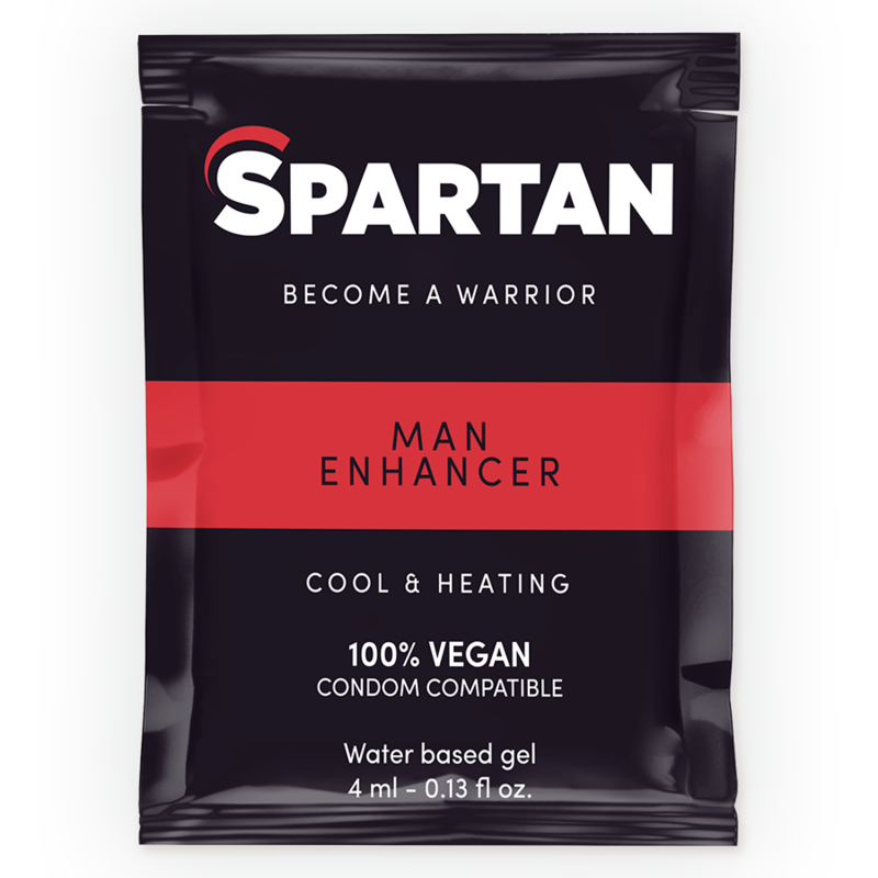 Imagen que nos facilita SPARTAN de su producto erótico SPARTAN - GEL POTENCIADOR ERECCIÓN EFECTO FRÍO-CALOR 100% VEGANO 4ML para nuestra categoría "DROGUERÍA |Estimulantes para Ellos|Aumento Erección".