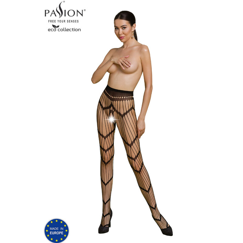 Imagen que nos facilita PASSION WOMAN GARTER & STOCK de su producto erótico PASSION - ECO COLLECTION BODYSTOCKING ECO S006 NEGRO para nuestra categoría "MODA & LENCERÍA|Lencería Mujer|Lencería Picante|Bodystocking".