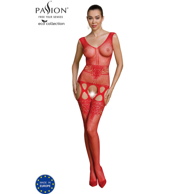 Imagen que nos facilita PASSION WOMAN BODYSTOCKINGS de su producto erótico PASSION - ECO COLLECTION BODYSTOCKING ECO BS014 ROJO para nuestra categoría "MODA & LENCERÍA|Lencería Mujer|Lencería Picante|Bodystocking".