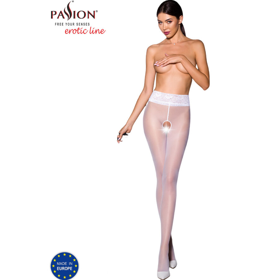 Imagen que nos facilita PASSION WOMAN GARTER & STOCK de su producto erótico PASSION - TIOPEN 008 MEDIAS BLANCO 1/2 30 DEN para nuestra categoría "MODA & LENCERÍA|Lencería Mujer|Lencería Sexy|Medias".