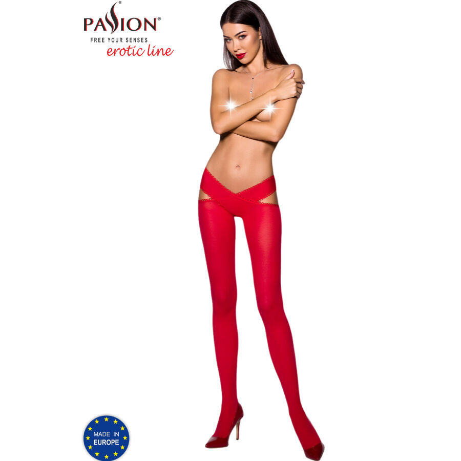 Imagen que nos facilita PASSION WOMAN GARTER & STOCK de su producto erótico PASSION - TIOPEN 005 MEDIAS ROJO 1/2 60 DEN para nuestra categoría "MODA & LENCERÍA|Lencería Mujer|Lencería Sexy|Medias".