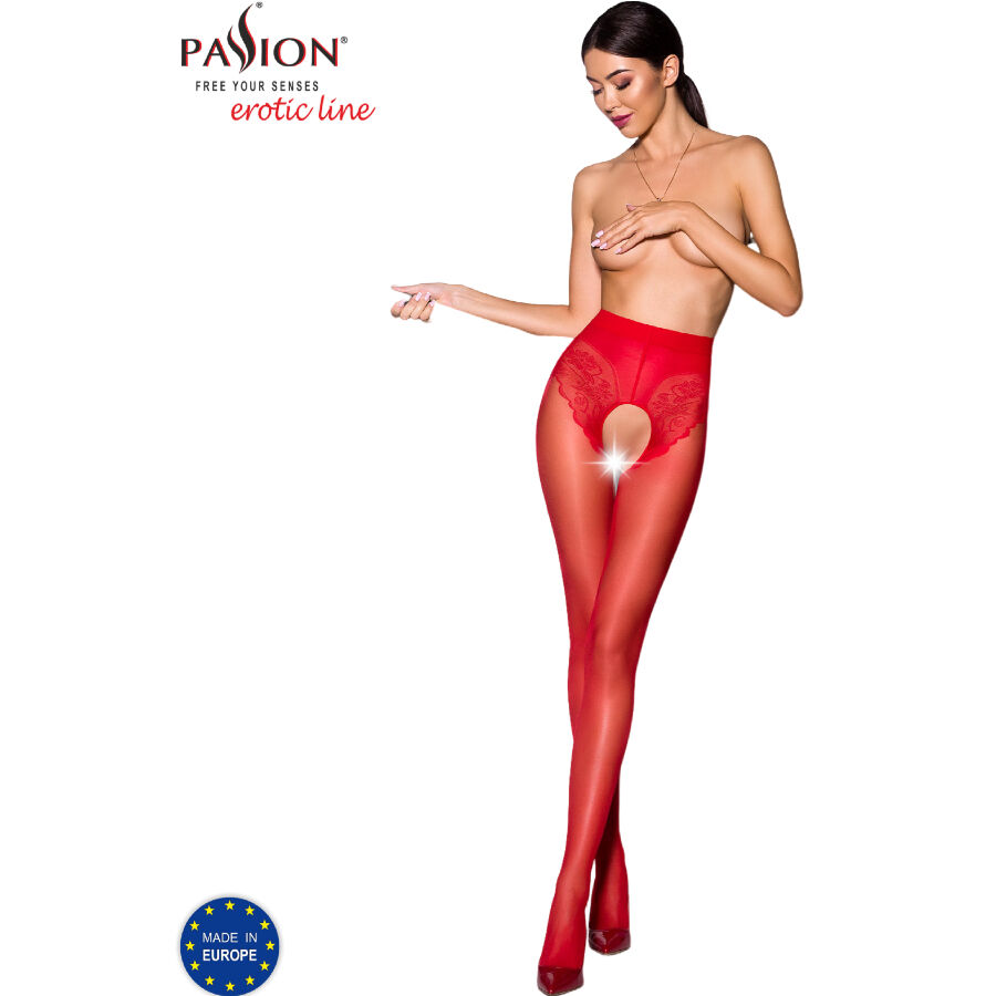 Imagen que nos facilita PASSION WOMAN GARTER & STOCK de su producto erótico PASSION - TIOPEN 006 MEDIAS ROJO 1/2 30 DEN para nuestra categoría "MODA & LENCERÍA|Lencería Mujer|Lencería Sexy|Medias".