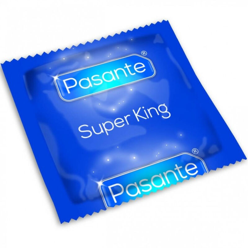 Imagen que nos facilita PASANTE de su producto erótico PASANTE - PRESERVATIVO TAMAÑO SUPER KING BOLSA 144 UNIDADES para nuestra categoría "PRESERVATIVOS |Todas las tallas|Tamaño XL (Grandes)".