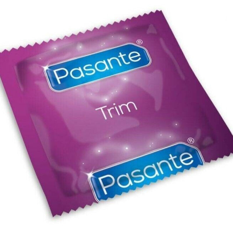 Imagen que nos facilita PASANTE de su producto erótico PASANTE - PRESERVATIVO TRIM AJUSTADO BOLSA 144 UNIDADES para nuestra categoría "PRESERVATIVOS |Todos los tamaños de cajas|Cajas de 30 a 288".