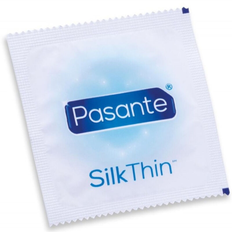 Imagen que nos facilita PASANTE de su producto erótico PASANTE - PRESERVATIVO SILK THIN MS FINO 144 UNIDADES para nuestra categoría "PRESERVATIVOS |Todos los tamaños de cajas|Cajas de 30 a 288".