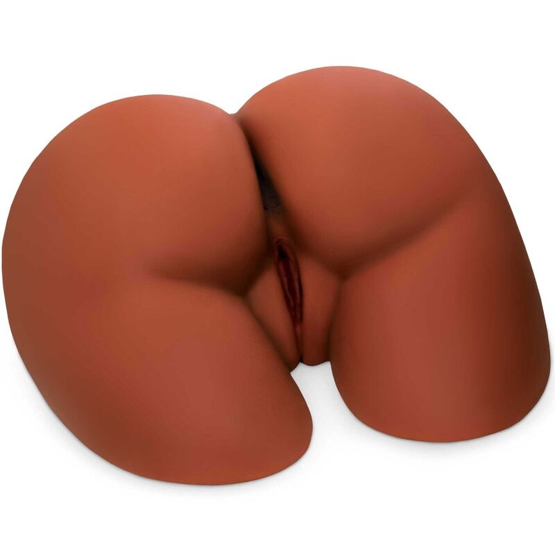 Imagen que nos facilita PDX PLUS+ de su producto erótico PDX PLUS - MASTURBADOR PERFECT ASS XL DOBLE ENTRADA MARRON para nuestra categoría "JUGUETES BIENESTAR |Juguetes para Hombres|Vaginas con vibración".