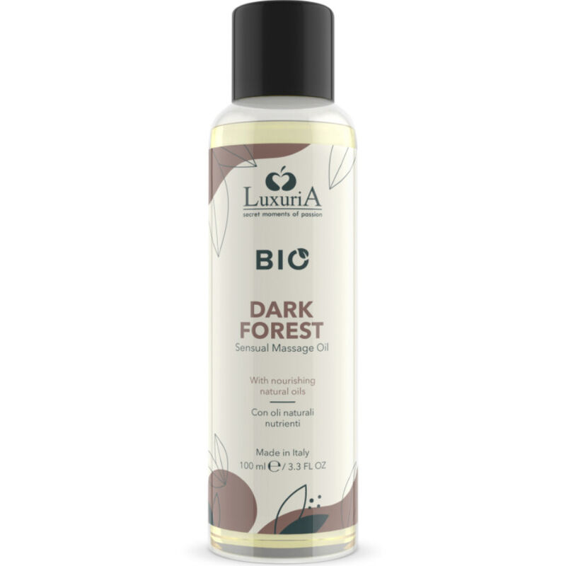 Imagen que nos facilita INTIMATELINE LUXURIA de su producto erótico INTIMATELINE LUXURIA - BIO ACEITE MASAJE DARK FOREST 100 ML para nuestra categoría "DROGUERÍA |Para Masajes|Aceites con Sabores".