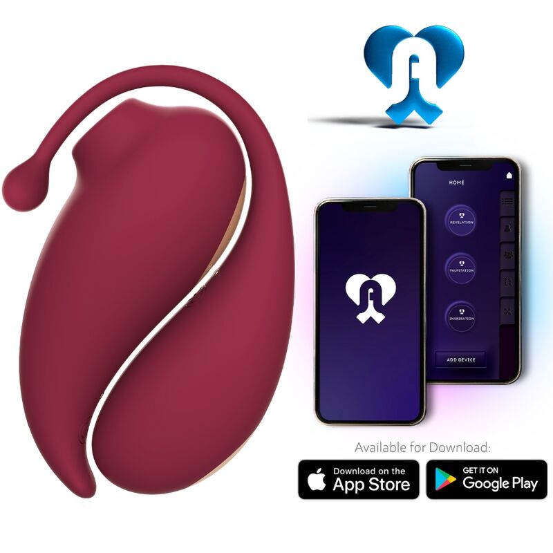 Imagen que nos facilita ADRIEN LASTIC de su producto erótico ADRIEN LASTIC - INSPIRATION SUCCIONADOR CLITORIS + HUEVO VIBRADOR ROJO - APP GRATUITA para nuestra categoría "JUGUETES BIENESTAR |Vibradores|Vibradores Succionadores Ondas Presión".