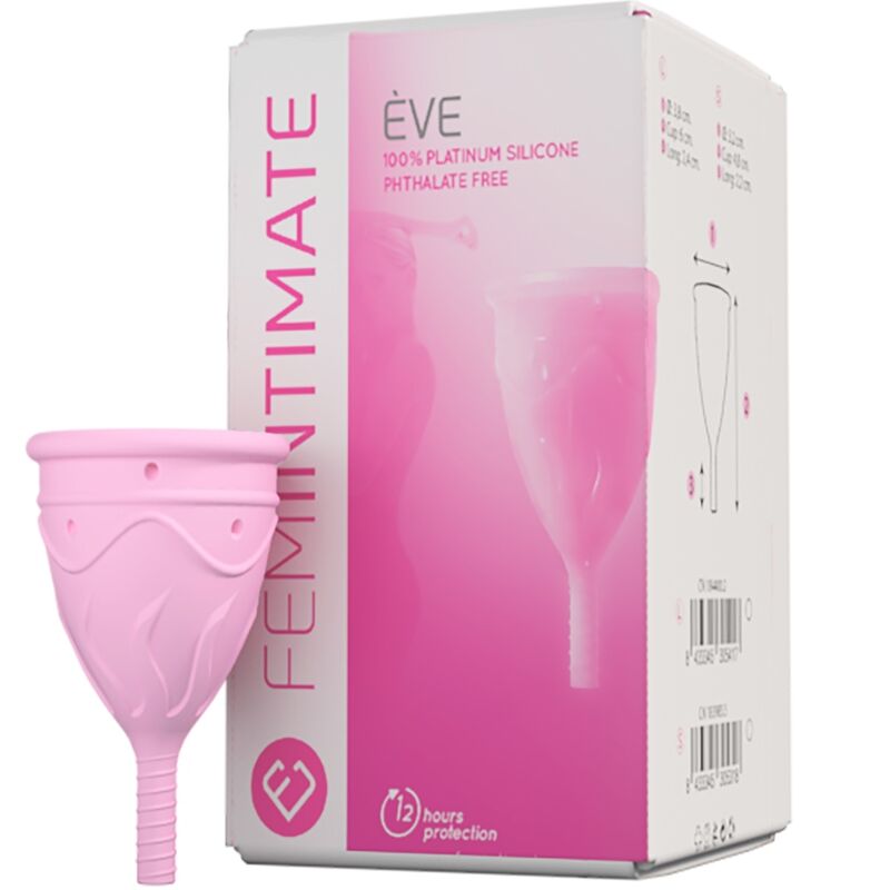 Imagen que nos facilita FEMINTIMATE de su producto erótico FEMINTIMATE - EVE COPA MENSTRUAL SILICONA - TALLA S para nuestra categoría "DROGUERÍA |Copas vaginales".