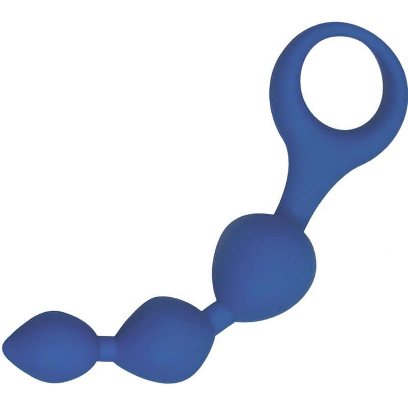 Imagen que nos facilita ALIVE de su producto erótico ALIVE - TRIBALL BOLAS ANALES SILICONA AZUL 15 CM para nuestra categoría "JUGUETES BIENESTAR |Anal|Dildos Anales".