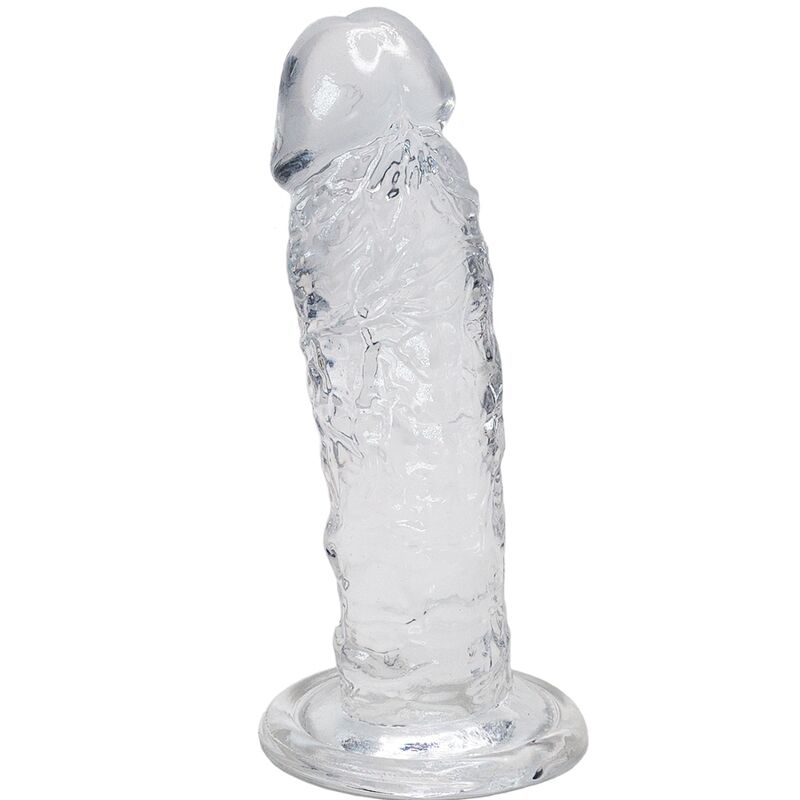 Imagen que nos facilita ALIVE de su producto erótico ALIVE - MAJESTIC PENE REALISTICO TRANSPARENTE 14.7 CM para nuestra categoría "JUGUETES BIENESTAR |Dildos sin Vibración|Penes realisticos".