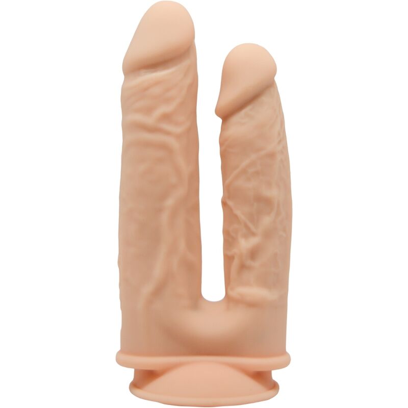 Imagen que nos facilita SILEXD de su producto erótico SILEXD - MODELO 1 PENE REALISTICO DOBLE PENETRACION VIBRADOR SILICONA PREMIUM SILEXPAN 17.5 / 19.5 CM para nuestra categoría "JUGUETES BIENESTAR |Dildos sin Vibración|Penes realisticos".