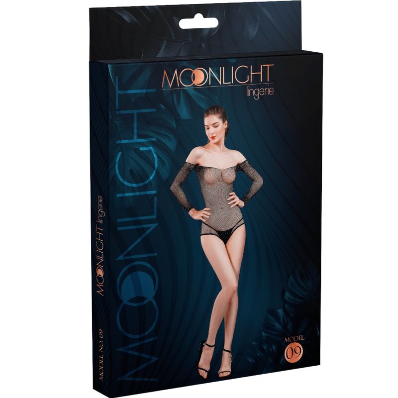 Imagen que nos facilita MOONLIGHT de su producto erótico MOONLIGHT - MODELO 9 BODY NEGRO TALLA UNICA para nuestra categoría "MODA & LENCERÍA|Lencería Mujer|Lencería Picante|Bodystocking".