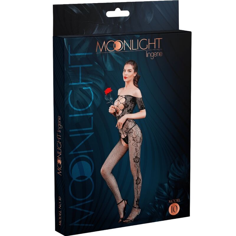 Imagen que nos facilita MOONLIGHT de su producto erótico MOONLIGHT - MODELO 10 BODYSTOCKING NEGRO TALLA UNICA para nuestra categoría "MODA & LENCERÍA|Lencería Mujer|Lencería Picante|Bodystocking".