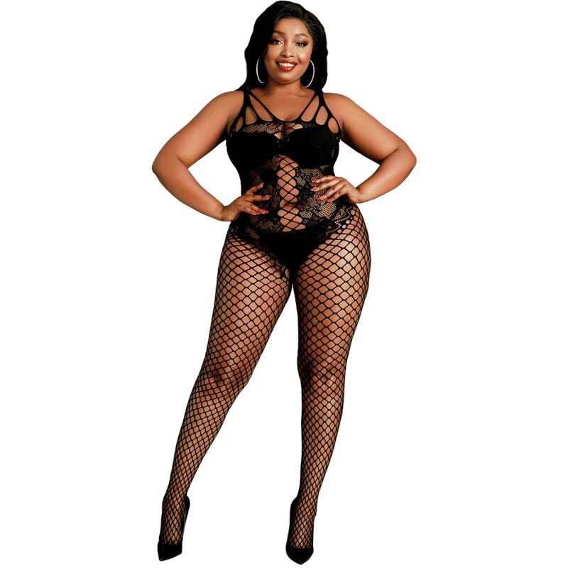 Imagen que nos facilita MOONLIGHT de su producto erótico MOONLIGHT - MODELO 4 BODYSTOCKING NEGRO TALLA UNICA / PLUS SIZE para nuestra categoría "MODA & LENCERÍA|Lencería Mujer|Lencería Picante|Bodystocking".