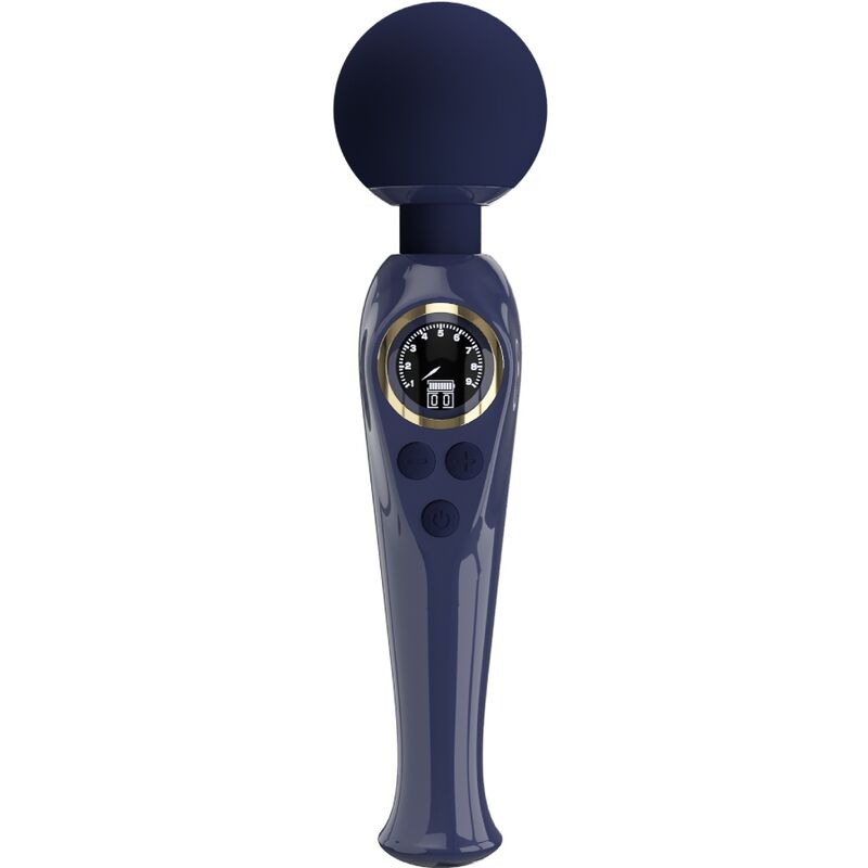 Imagen que nos facilita PRETTY LOVE LED de su producto erótico PRETTY LOVE - SKYLER VIBRADOR WAND AZUL para nuestra categoría "JUGUETES BIENESTAR |Vibradores|Vibrador WAND".