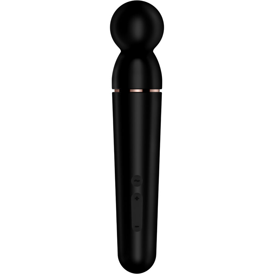 Imagen que nos facilita SATISFYER WAND de su producto erótico SATISFYER - PLANET WAND-ER MASAJEADOR VIBRADOR NEGRO para nuestra categoría "JUGUETES BIENESTAR |Vibradores|Vibrador WAND".