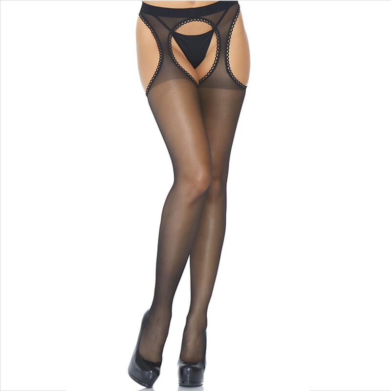 Imagen que nos facilita LEG AVENUE HOSIERY de su producto erótico LEG AVENUE - MEDIAS DE LIGUERO TRANSPARENTE para nuestra categoría "MODA & LENCERÍA|Lencería Mujer|Lencería Picante|Medias con Liguero".