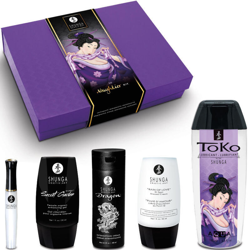 Imagen que nos facilita SHUNGA KITS de su producto erótico SHUNGA - NAUGHTIER KIT para nuestra categoría "DROGUERÍA |Para Masajes|Kits de masaje".