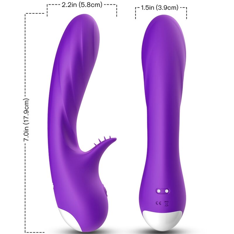 Imagen que nos facilita ARMONY VIBRATORS de su producto erótico ARMONY - ROMANCE VIBRADOR CON ESTIMULADOR VIOLETA para nuestra categoría "JUGUETES BIENESTAR |Vibradores|Rotadores y vibradores".