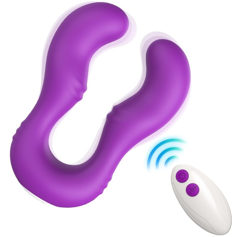 Imagen que nos facilita ARMONY VIBRATORS de su producto erótico ARMONY - SERAPH VIBRADOR DOBLE CONTROL REMOTO VIOLETA para nuestra categoría "JUGUETES BIENESTAR |Vibradores|Vibradores control remoto".