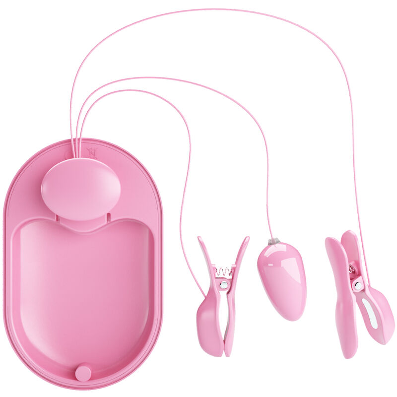 Imagen que nos facilita PRETTY LOVE FLIRTATION de su producto erótico PRETTY LOVE - SURPRISE BOX PINZAS ELECTRO ESTIMULACION ROSA para nuestra categoría "JUGUETES BIENESTAR |Electro estimulación".