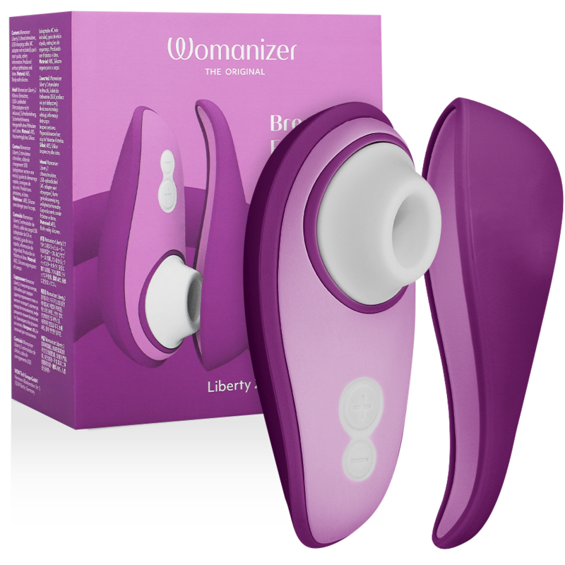 Imagen que nos facilita WOMANIZER de su producto erótico WOMANIZER - LIBERTY 2 ESTIMULADOR & SUCCIONADOR CLITORIS VIOLETA para nuestra categoría "JUGUETES BIENESTAR |Juguetes para Mujeres|Estimuladores|Succionadores con vibración".