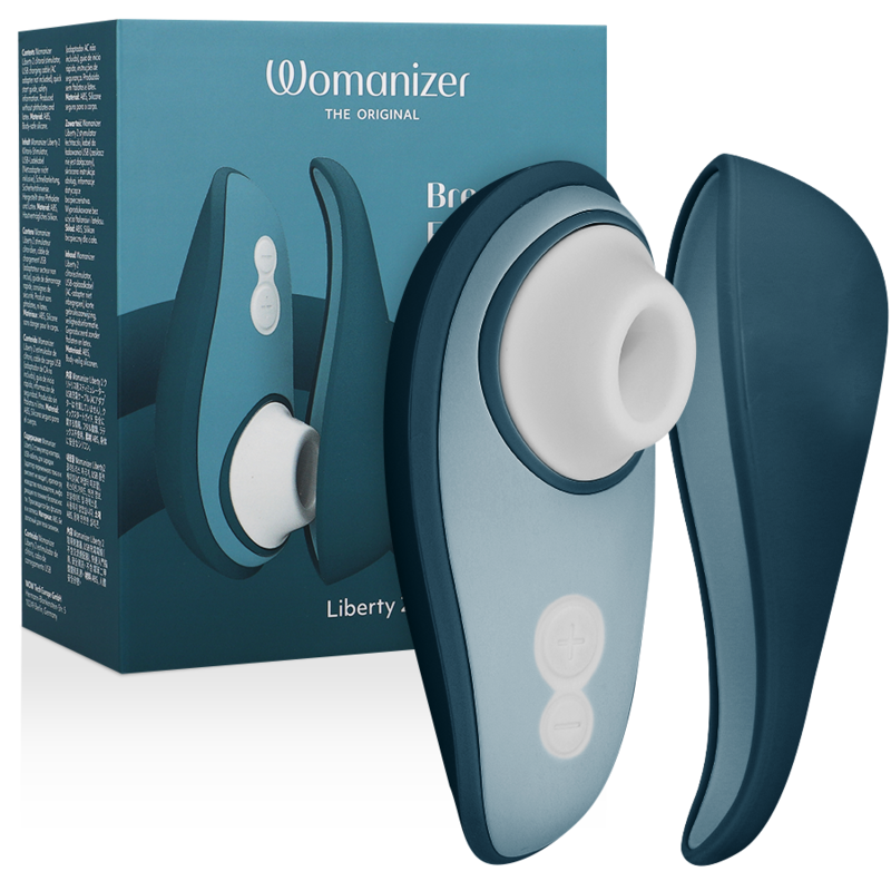 Imagen que nos facilita WOMANIZER de su producto erótico WOMANIZER - LIBERTY 2 ESTIMULADOR & SUCCIONADOR CLITORIS AZUL para nuestra categoría "JUGUETES BIENESTAR |Juguetes para Mujeres|Estimuladores|Succionadores con vibración".