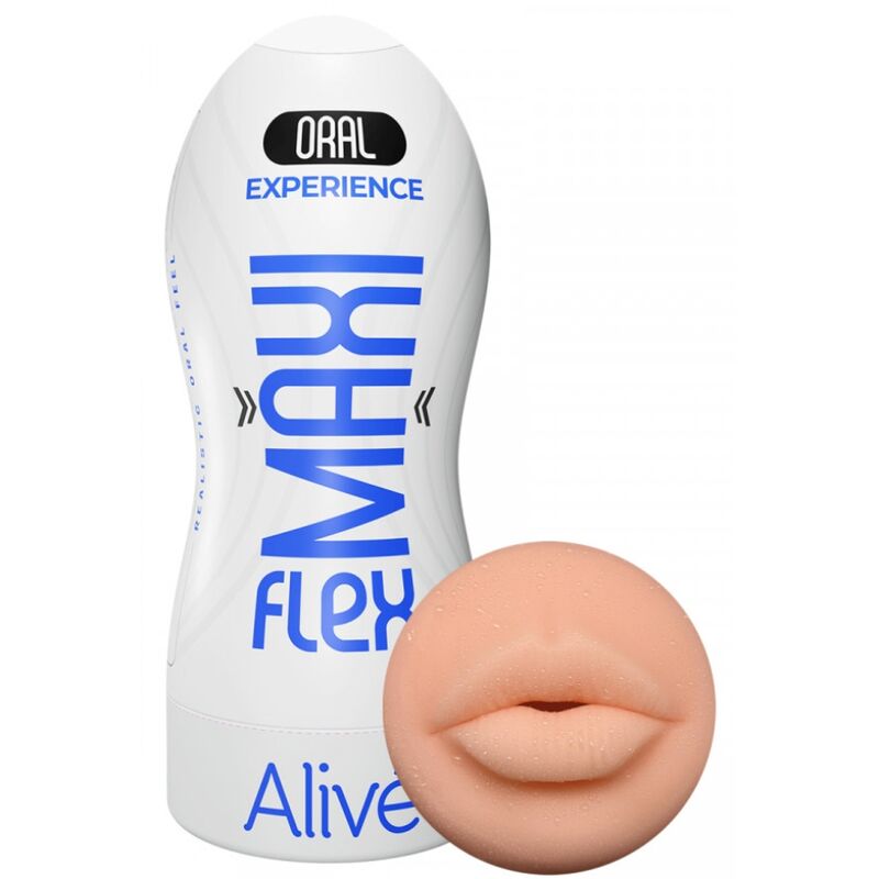 Imagen que nos facilita ALIVE de su producto erótico ALIVE - MAXI FLEX MASTURBADOR MASCULINO BOCA TALLA L para nuestra categoría "JUGUETES BIENESTAR |Juguetes para Hombres|Masturbador Boca".