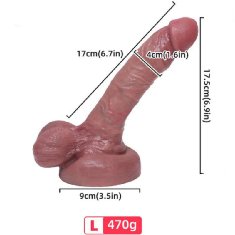 Imagen que nos facilita ARMONY DILDOS de su producto erótico ARMONY - DILDO REALISTICO SILICONA LIQUIDA 17 CM para nuestra categoría "JUGUETES BIENESTAR |Dildos sin Vibración".