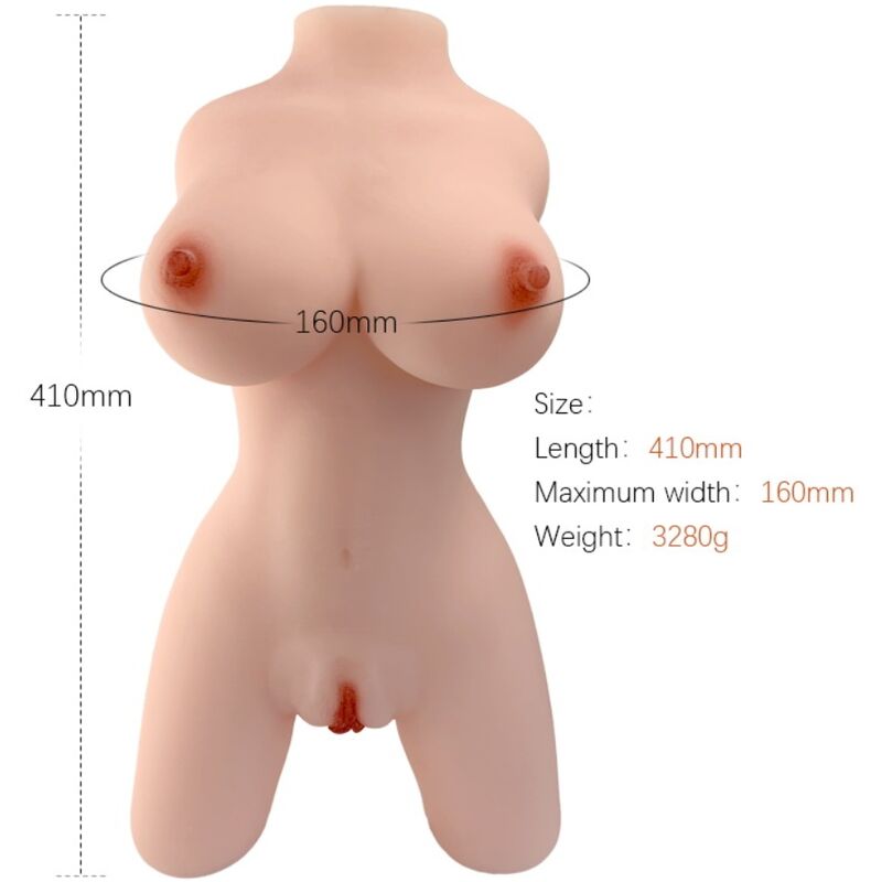 Imagen que nos facilita ARMONY FOR HIM de su producto erótico ARMONY - TORSO FEMENINO REALISTICO MODELO 4 para nuestra categoría "JUGUETES BIENESTAR |Muñec@s Tamaño Real".