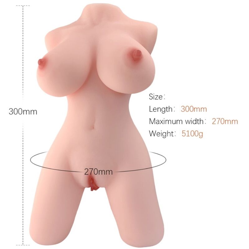 Imagen que nos facilita ARMONY FOR HIM de su producto erótico ARMONY - TORSO FEMENINO REALISTICO MODELO 5 para nuestra categoría "JUGUETES BIENESTAR |Muñec@s Tamaño Real".