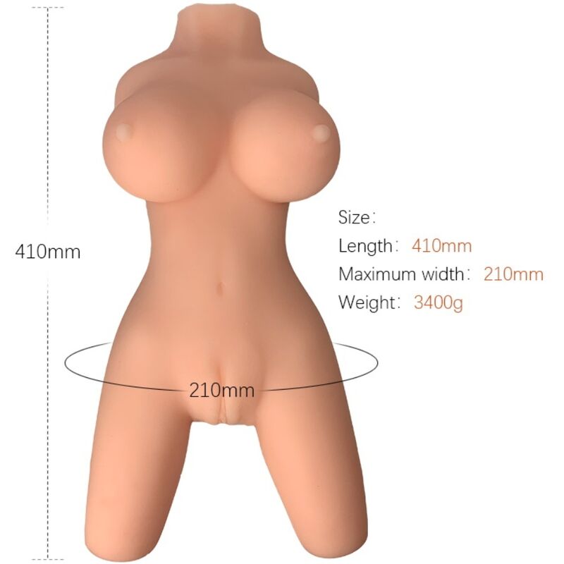 Imagen que nos facilita ARMONY FOR HIM de su producto erótico ARMONY - TORSO FEMENINO REALISTICO MODELO 8 para nuestra categoría "JUGUETES BIENESTAR |Muñec@s Tamaño Real".