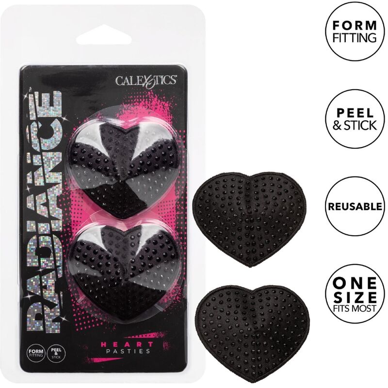 Imagen que nos facilita CALEXOTICS de su producto erótico CALEXOTICS - RADIANCE PEZONERAS JOYA FORMA DE CORAZÓN para nuestra categoría "MODA & LENCERÍA|Lencería Mujer|Accesorios|Pezoneras".