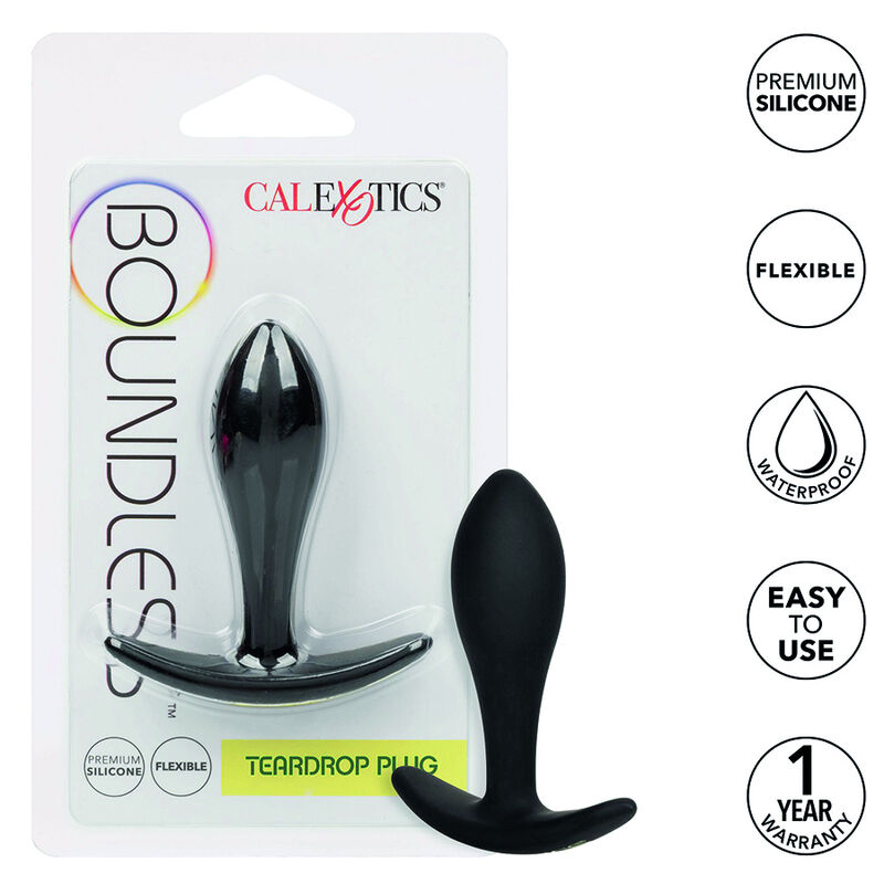 Imagen que nos facilita CALEXOTICS de su producto erótico CALEXOTICS - BOUNDLESS PLUG ANAL LGRIMA para nuestra categoría "JUGUETES BIENESTAR |Anal|Plugs Anales".