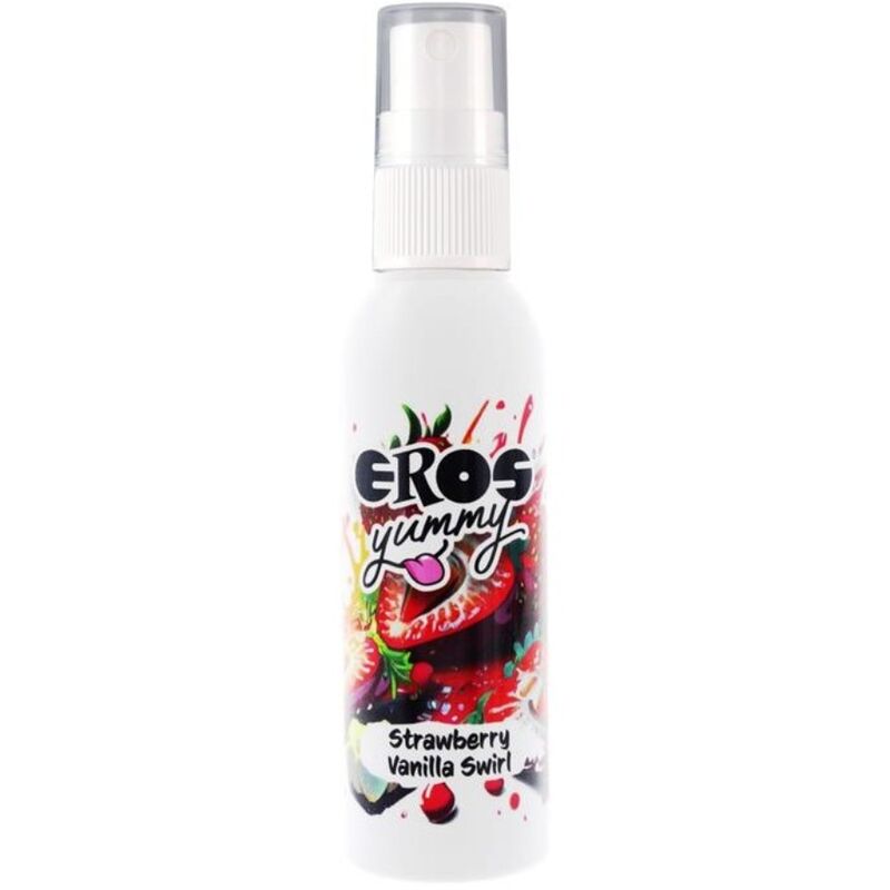 Imagen que nos facilita EROS CLASSIC LINE de su producto erótico EROS - YUMMY SPRAY CORPORAL STRAWBERRY VAINILLA SWIRL 50 ML para nuestra categoría "DROGUERÍA |Para Masajes|Aceites con Sabores".