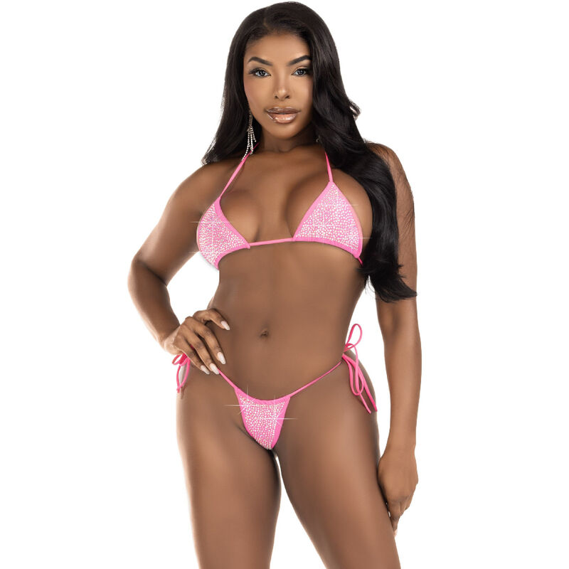 Imagen que nos facilita LEG AVENUE SETS de su producto erótico LEG AVENUE - BIKINI DIAMANTES FUCSIA para nuestra categoría "MODA & LENCERÍA|Lencería Mujer|Trajes de baño|Bikinis".