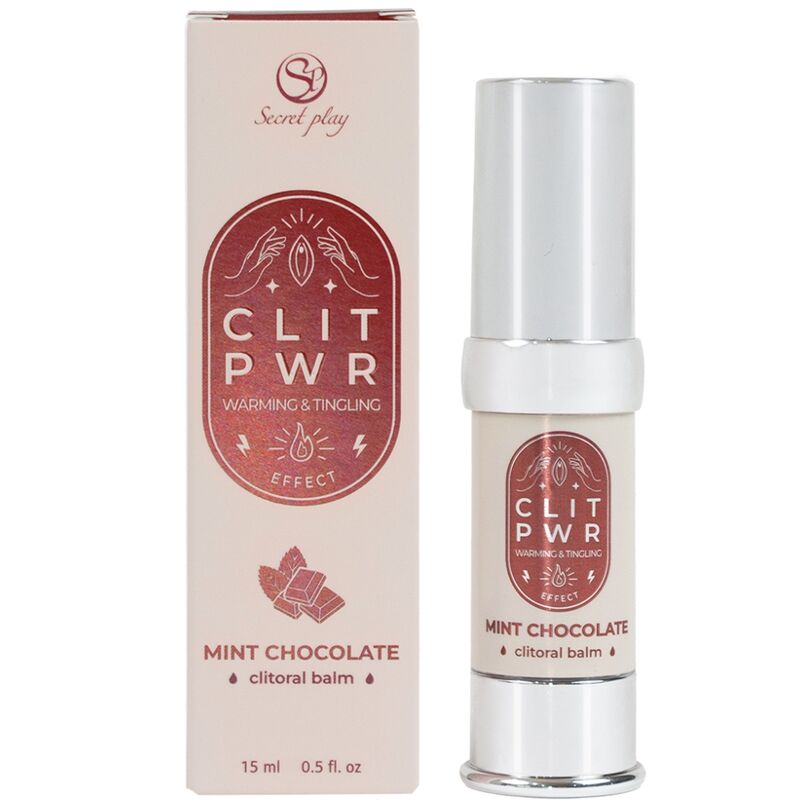 Imagen que nos facilita SECRETPLAY COSMETIC de su producto erótico SECRET PLAY - CLIT PWR BLSAMO DE CLITORIS MENTA CHOCOLATE para nuestra categoría "DROGUERÍA |Estimulantes para Ellas|Vibrador Líquido".