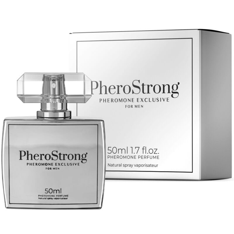 Imagen que nos facilita PHEROSTRONG de su producto erótico PHEROSTRONG - PERFUME CON FEROMONAS EXCLUSIVE PARA HOMBRE 50 ML para nuestra categoría "DROGUERÍA |Perfumes".